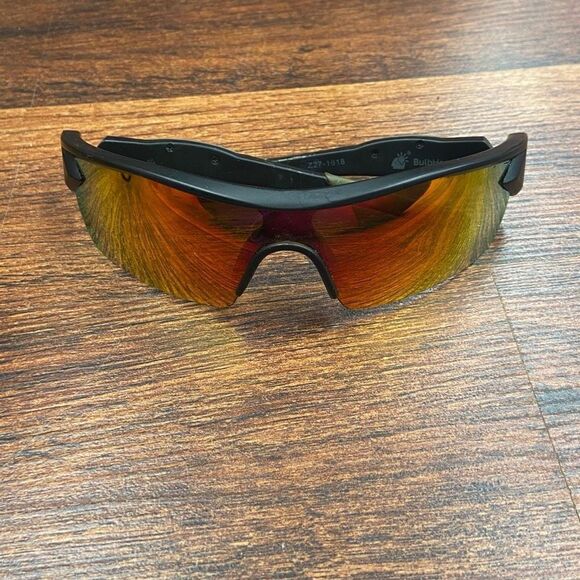 Bulbhead Glare Reduction Sunglasses Black and Orange - Picture 1 of 5